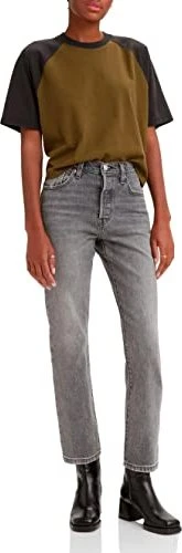 Levi's 501 Crop Jeans gray worn in (Damen)