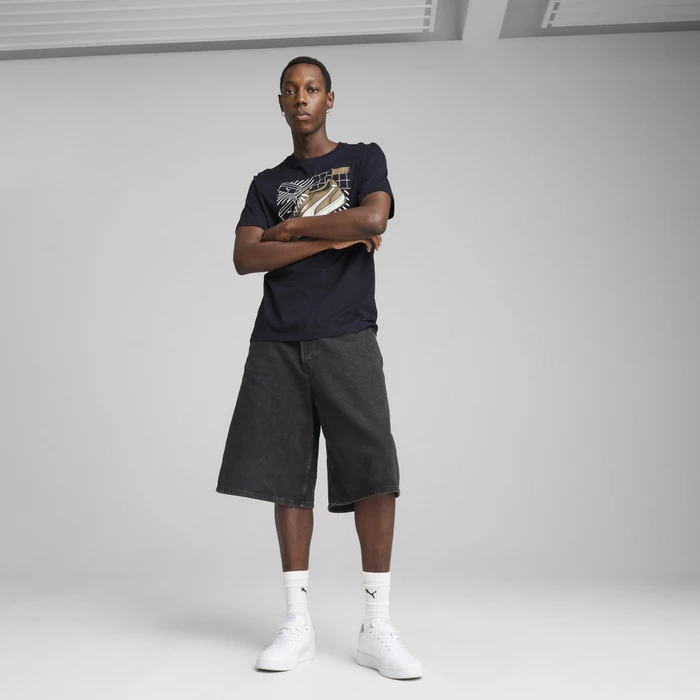 Puma Graphics Sneaker T-Shirt kurzarm new navy (Herren)