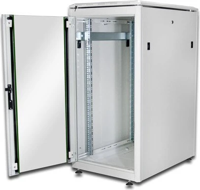 Digitus Professional Unique Serie Serverschrank 22HE, Sicherheitsglastür, IP2X, grau, 800mm tief
