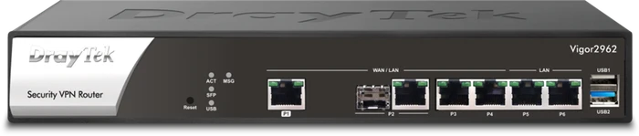 DrayTek Vigor 2962 Gigabit Router, 5x RJ-45, 1x RJ-45/SFP