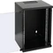 HMF Serverschrank 10", HMF 63400 9HE, Sicherheitsglastür, IP20, schwarz, 300mm tief Vorschaubild
