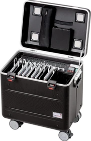 Parat Paraproject Case i10 Lade-/Synchronisierungs-/Aufbewahrungs-Wagen schwarz, 10 iPads bis 9.7", Lightning, EU-Version