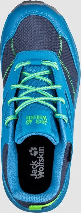 Jack Wolfskin Woodland Texapore Low blau/grün (Junior)