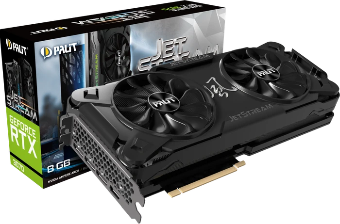 Palit GeForce RTX 3070 JetStream V1 (LHR), 8GB GDDR6, HDMI, 3x DP