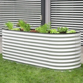 Westmann Grow Faster Hochbeet oval 240x80cm silber