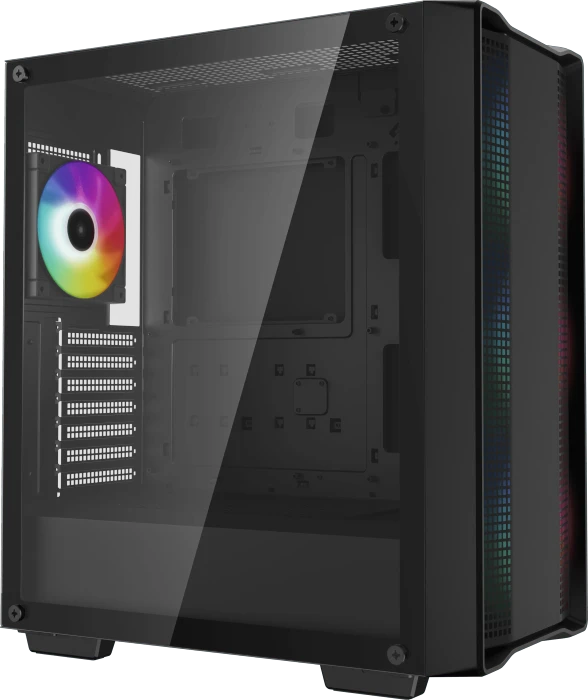 DeepCool CC560 ARGB [V2], schwarz, Glasfenster
