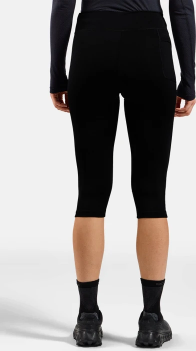 Odlo Essential Tights Laufhose 3/4 schwarz (Damen)