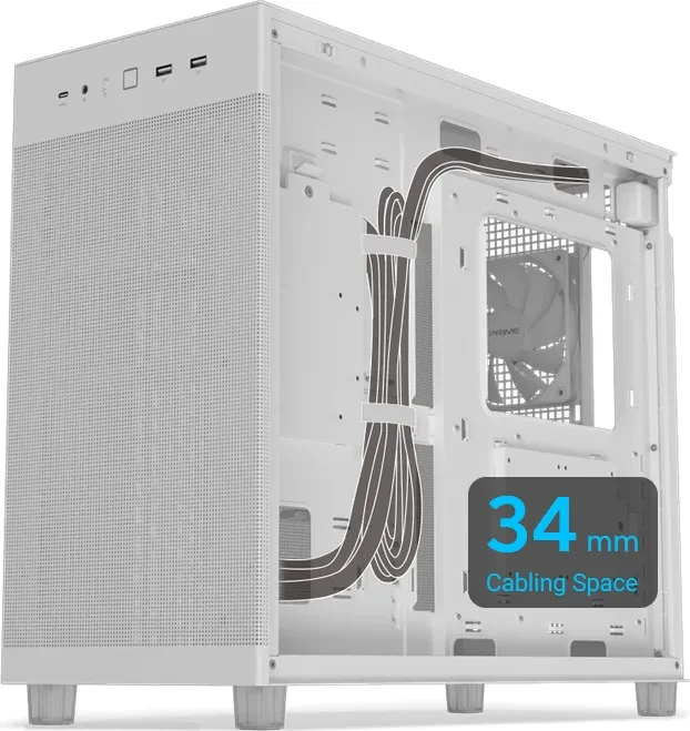 ASUS Prime AP303 TG, weiß, Glasfenster