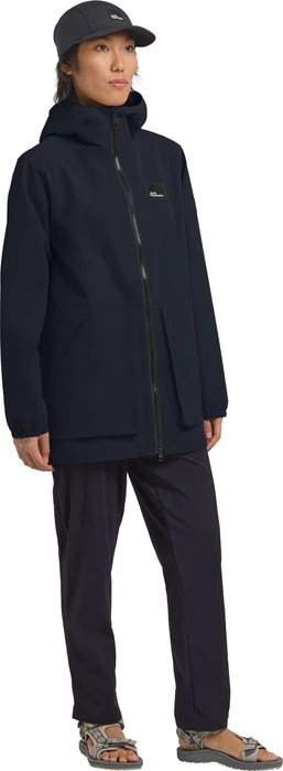Jack Wolfskin Terraview 2L Funktionsmantel dark navy (Damen)