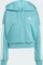 adidas Essentials 3-Streifen French Terry Quarter-Zip Hoodie powder teal/white (Damen) Vorschaubild