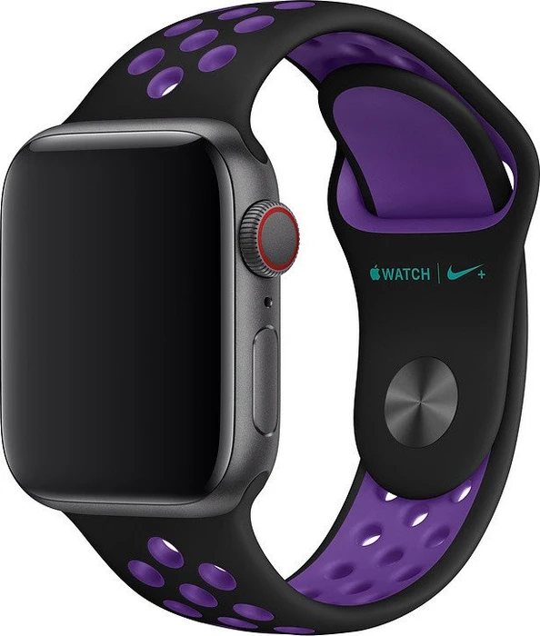 Apple Nike Sportarmband S/M und M/L für Apple Watch 40mm schwarz/hyper grape