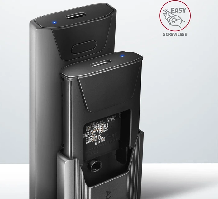 Axagon M.2 Festplattengehäuse, M.2 PCIe, USB-C 3.1