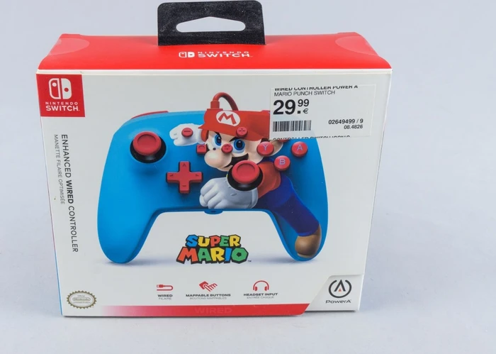 PowerA Enhanced Wired Controller Mario Punch (Switch)