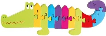 Nici Orange Tree Toys Zahlenpuzzle Krokodil