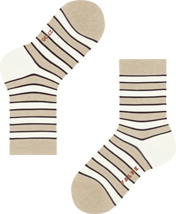 Falke Simple Stripes Socken sand mel. (Junior)