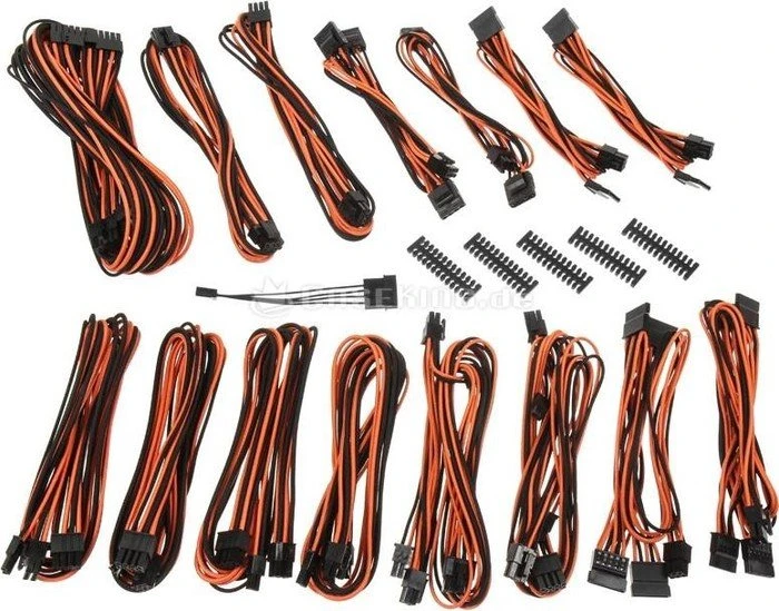 BitFenix Alchemy 2.0 EVG-Series Kabel Kit für Netzteile, schwarz/orange