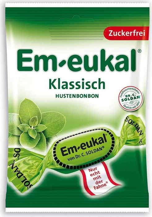 Soldan Em-eukal Klassich zuckerfrei Hustenbonbons, 75g