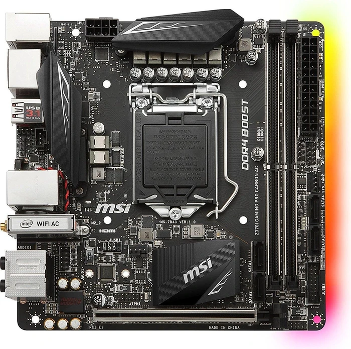 MSI Z370I Gaming Pro Carbon AC (Intel 1151 v2)