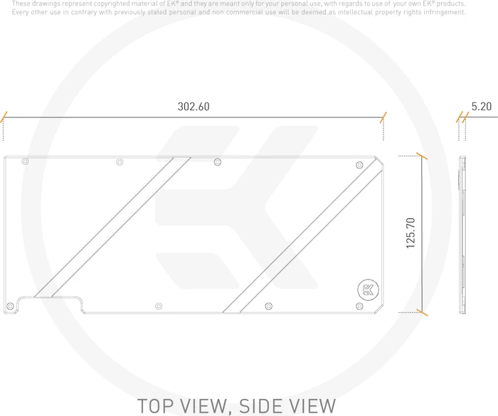 EK Water Blocks Quantum Line EK-Quantum Vector FTW3 RTX 3080/3090 Backplate Nickel