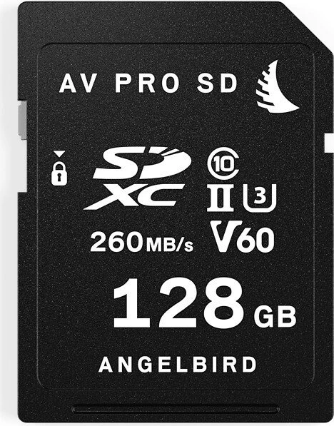 Angelbird AV PRO SD MK2 V60 R260/W140 128GB, UHS-II U3, Class 10