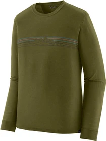 Patagonia Capilene Cool Merino Graphic Funktionsshirt langarm strata stripe: pond green (Herren)