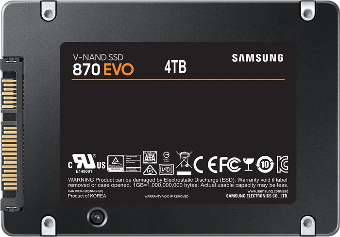 Samsung SSD 870 EVO 4TB, 2.5" / SATA 6Gb/s