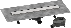 Hansgrohe RainDrain Go Duschrinne, Komplett-Set, edelstahl gebürstet