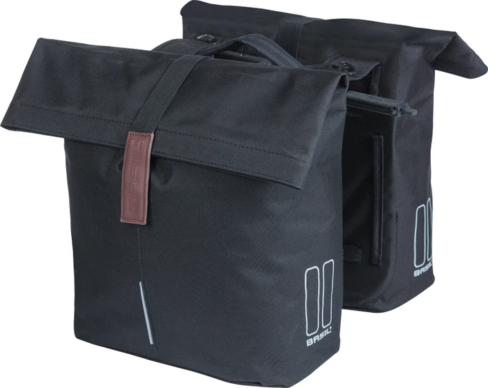 Basil City Doppeltasche MIK Gepäcktasche schwarz