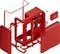 Hyte X50 Wild Cherry, rot, Glasfenster Vorschaubild