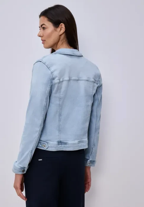 Street One Brusttaschen und Knöpfe Jeansjacke light blue washed (Damen)