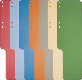 Exacompta Karton Aktenschwanz 320g/m², 10x31.8cm, grau, 100 Stück