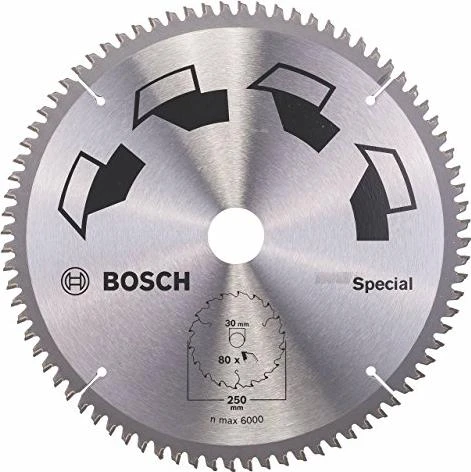 Bosch DIY Special Kreissägeblatt 80Z, 250x3.2x30mm, 1 Stück