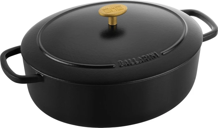 Zwilling Ballarini Bellamonte Cocotte Schmortopf oval 25x36.7cm schwarz