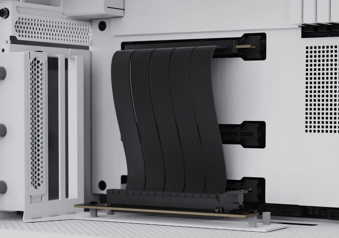 APNX Vertical GPU Holder Kit 1, für APNX C1, gewinkelt, PCIe 5.0, 150mm, weiß