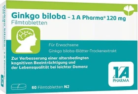 1A Pharma Ginkgo biloba 120mg Filmtabletten, 60 Stück