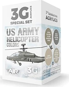 AK-Interactive 3rd Gen Acrylic Colors US Army Helicopter Colors Farbset, 4-tlg.