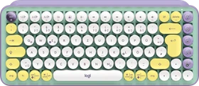 Logitech POP Keys Wireless Mechanical Keyboard, Logi Bolt, Daydream, TTC BROWN, USB/Bluetooth, DE (920-010720)