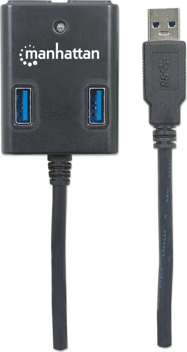 Manhattan USB-Hub, 4x USB-A 3.0, USB-A 3.0 [Stecker]