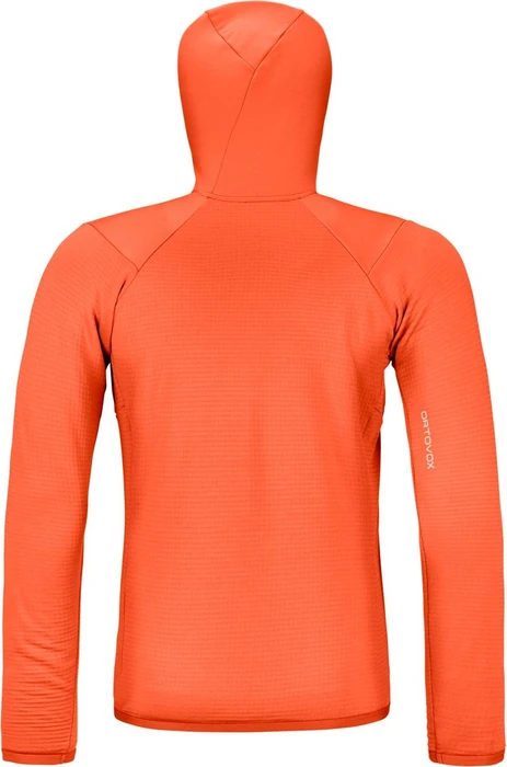 Ortovox Fleece Grid Hoody Funktionsjacke dark tangerine (Herren)