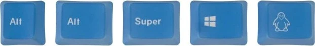 Keychron OEM Dye-Sub Keycap-Set Ocean - Version B, Kunststoff (PBT), Ocean, blau, 114 Tasten, ANSI-US