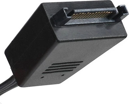 SilverStone CP06, SATA Adapter Kabel, 1 auf 4 SATA Stecker, 2x 2200µF Kondensatoren