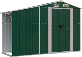 vidaXL Metall Gerätehaus 277x93cm grün