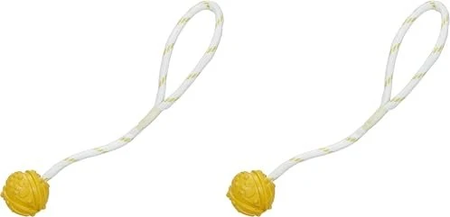 Trixie Ball am Seil, Naturgummi, orange