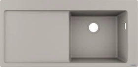 Hansgrohe S51 S514-F450 450 Einbau Becken rechts betongrau