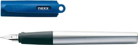 Lamy nexx Aluminium silber/blau, linke Hand