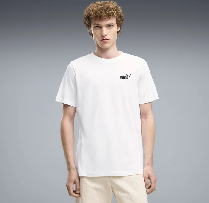 Puma Essentials Small No.1 Logo T-Shirt kurzarm puma white