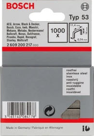 Bosch Professional Typ 53 Tacker-Klammern, 11.4x14mm, 1000 Stück