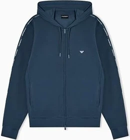 Emporio Armani Loungewear Sweatshirt Logoband Hoodie blau (Herren)