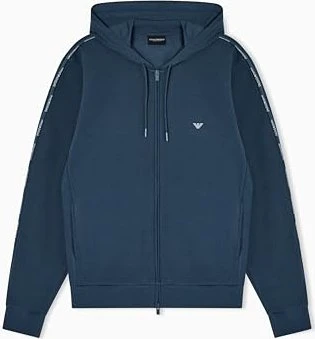 Emporio Armani Loungewear Sweatshirt Logoband Hoodie blau (Herren)