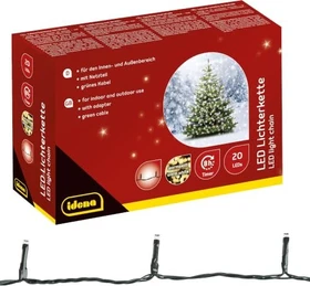 Idena Lichterkette LED 20x warmweiß